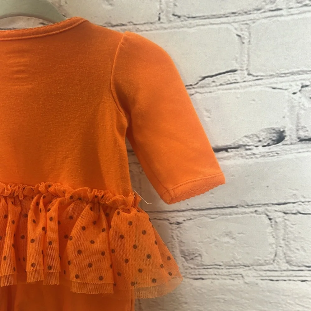 Carter’s Just One You Orange & Black Pumpkin Tutu Onesie Size Newborn - Picture 10 of 12